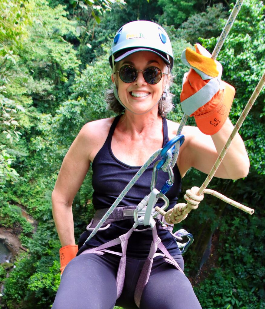 Cynthia Crummer, the visionary Founder and CEO of Pure Trek Canyoning in Costa Rica, 