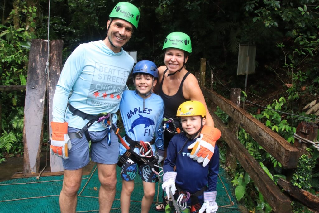 family canyoning tour arenal costa rica pure trek